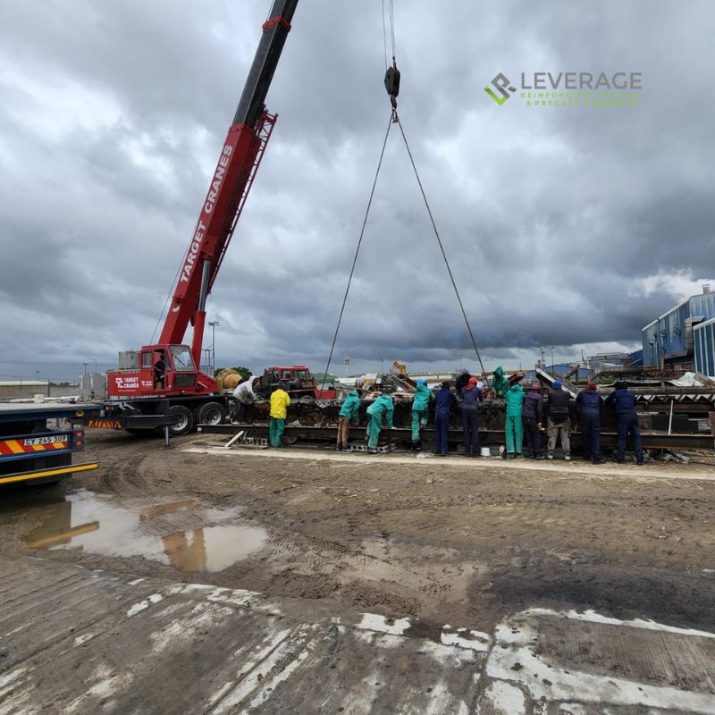 Entrance Beam - Prep. for Transport