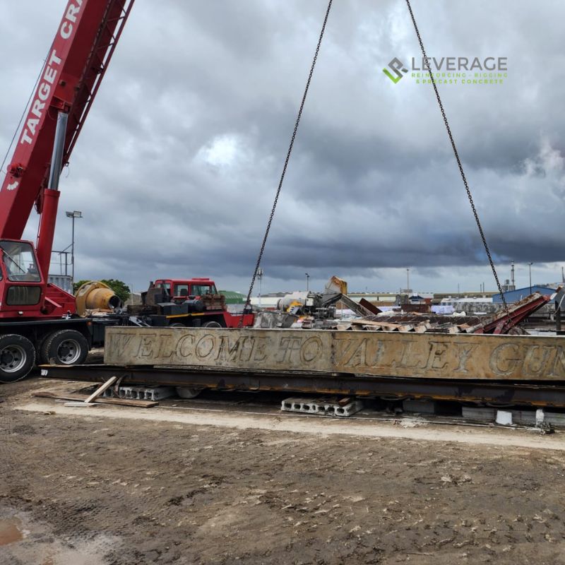 Entrance Beam - Prep. for Transport
